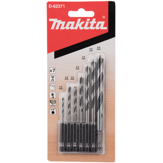 wood drill set 7pcs 1/4  D-62371