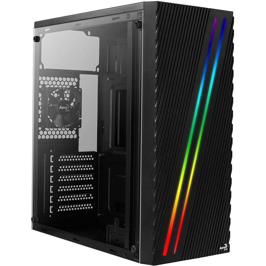 Carcasa Streak Mid Tower Iluminare RGB Negru