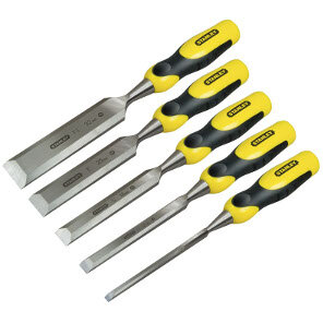 wood chisel set Dynagrip, 5 part (yellow / black)