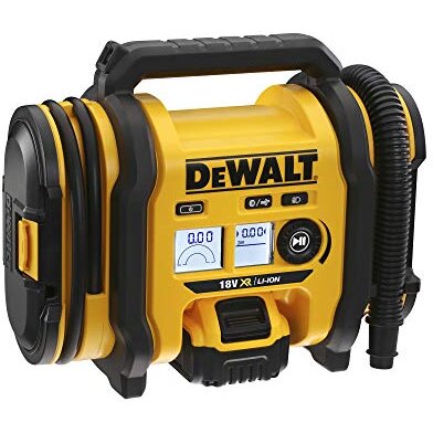 cordless compact compressor DCC018N, air pump (yellow / black, without battery and charger, without 