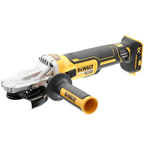 cordless angle grinder flathead DCG405FNT, 18 Volt (black / yellow, without battery and charger)