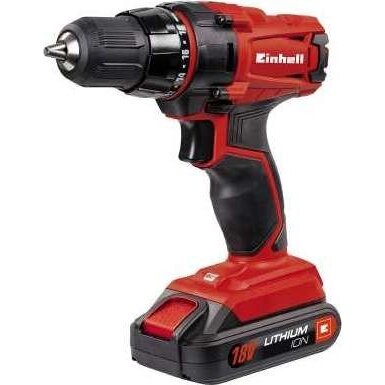 cordless drill TC-CD 18-2 Li, 18 Volt (red / black, Li-ion battery pack 1.5Ah)