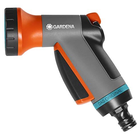 city garden balcony shower, spray gun (grey / orange)