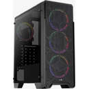 Ore Tempered Glass, tower case (black, tempered glass)