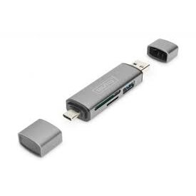 Card reader Dual Card Reader USB-C / USB 3.0, OTG, card reader