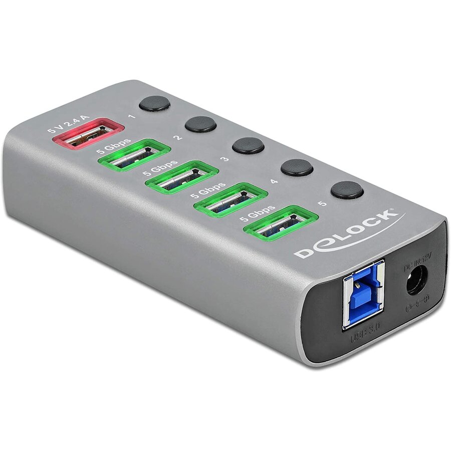 Hub USB USB 3.2 Gen1 Hub + 4Po + 1SLK + ST + BE - 63262