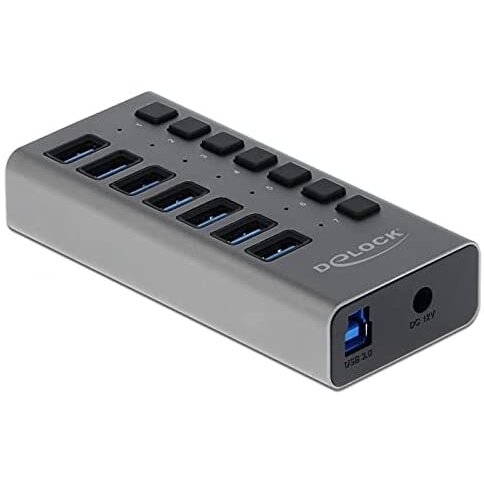 Hub USB External SS USB Hub 7Ports + Switch - 63669