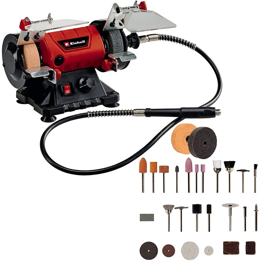 Polizor Dublu TC-XG 75 - 4412559 150W Set Extins de Accesorii Rosu/Negru