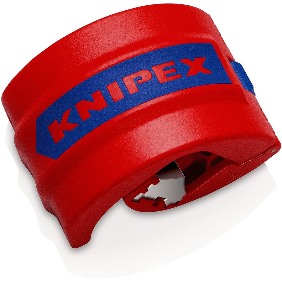 BiX, pipe cutter for plastic pipes and sealing sleeves (red/blue)