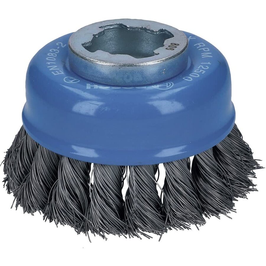 Bosch X-LOCK cup brush Heavy for Metal 75mm, knotted (O 75mm, 0.35mm wire)