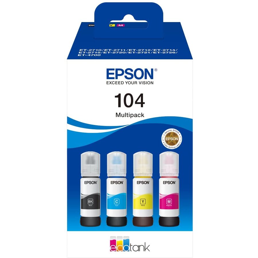 Consumabil Multipack EcoTank 104 (C13T00P640), Ink