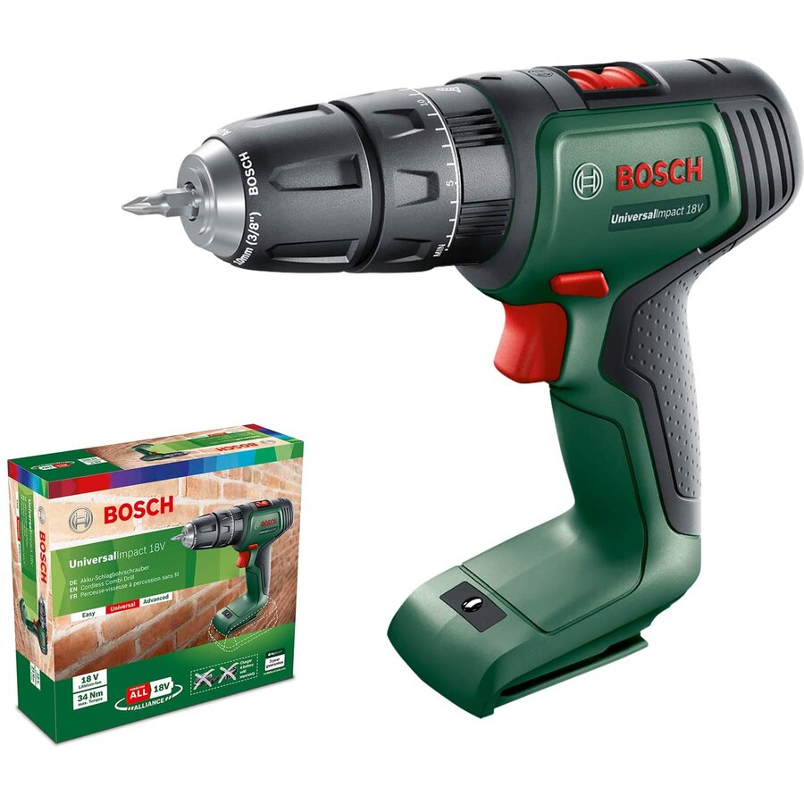 Bosch Cordless Impact Drill UniversalImpact 18V (green/black, without battery and charger)