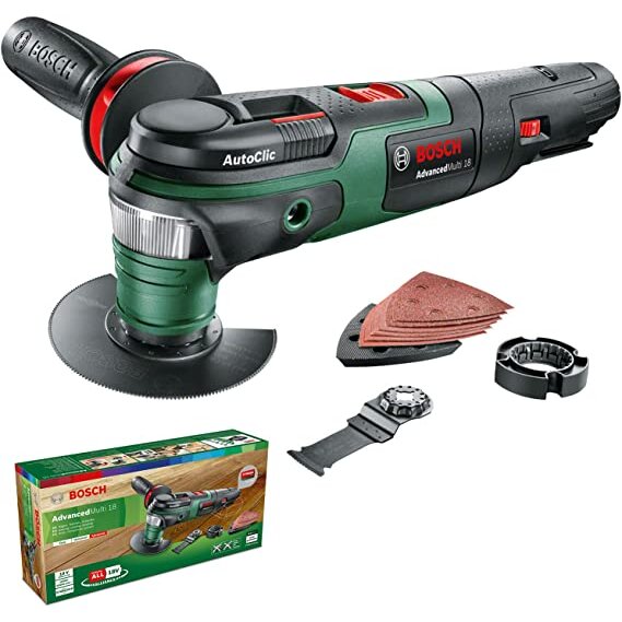 Bosch Cordless multifunction tool AdvancedMulti 18 solo, 18V (green/black, without battery and charger)