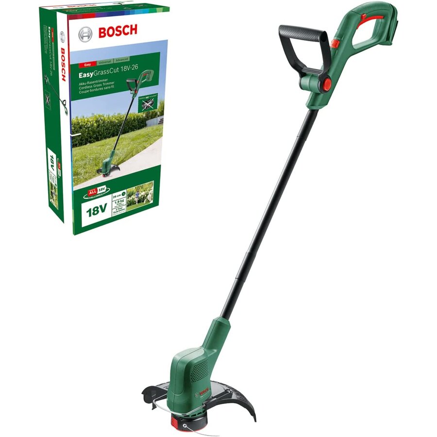 Masina de Tuns Iarba EasyGrassCut 18-26 18V Fara Fir Bateria si Incarcatorul Nu Sunt Incluse Verde/Negru