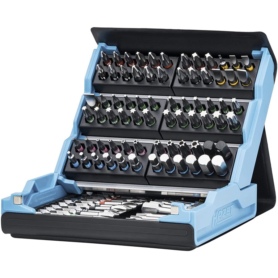 SmartCase bit set 2200SC-3, 96 pieces (black/blue, 1/4 )