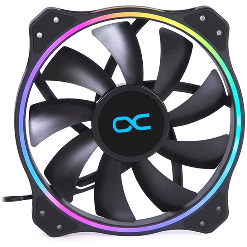 Eiszyklon Aurora LUX PRO Digital RGB 200x200x25mm, case fan (black)