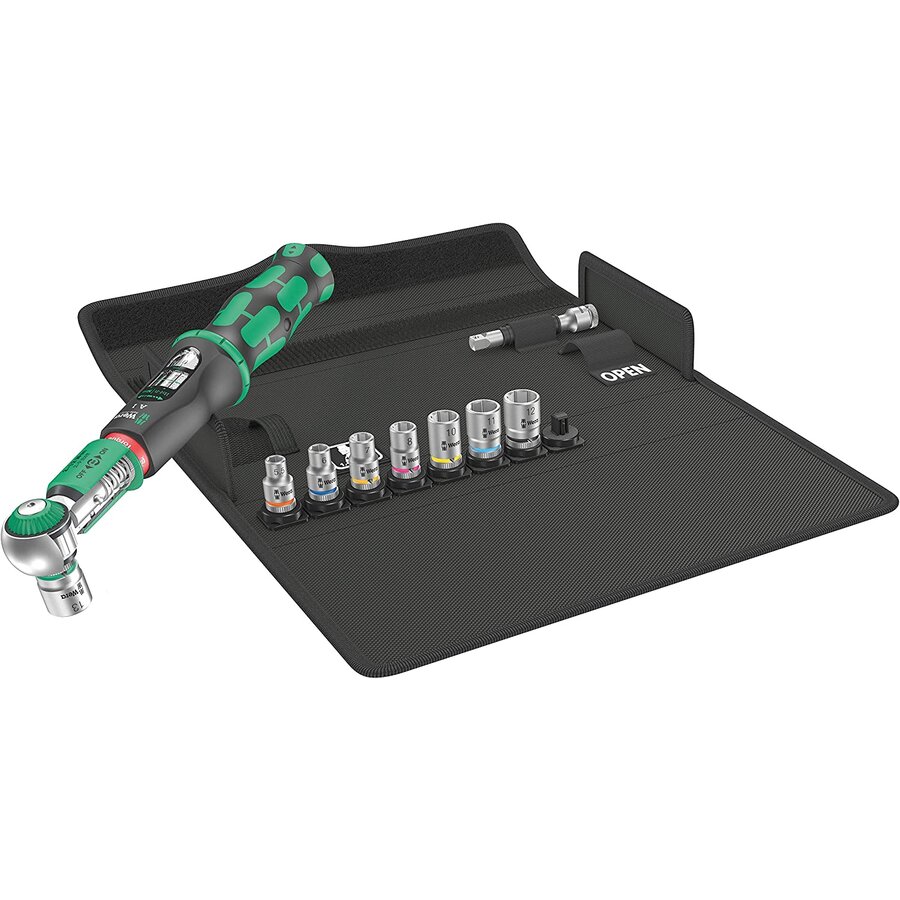 Safe-Torque A1 Set 1, 10 pieces, torque wrench (black/green, 1/4 square, 2-12 Nm)