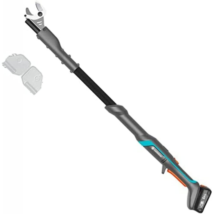 Cordless Pruning Shears EasyCut 110/18V P4A Ready-To-Use Set, 18V (dark grey/turquoise, Li-Ion battery 2.0Ah, POWER FOR ALL ALLIANCE)