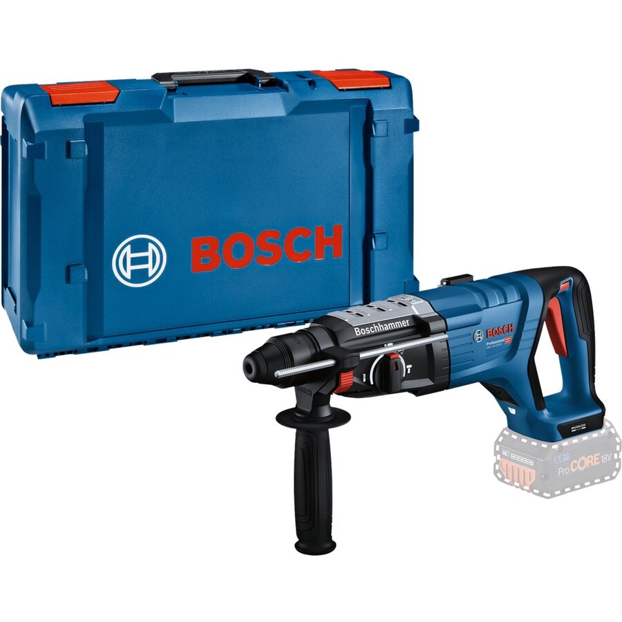 Bosch Cordless Hammer Drill GBH 18V-28 DC Professional solo, 18V (blue/black, without battery and charger, in XL-BOXX)