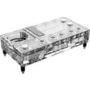 Core Distro Plate 240 right VPP/D5, distributor (transparent/silver, integrated reservoir)