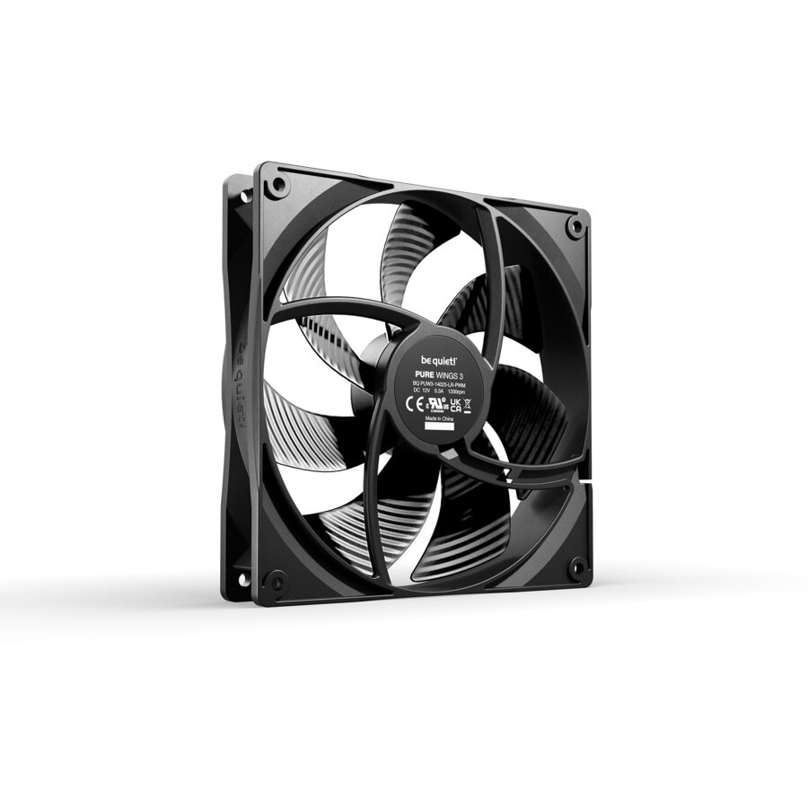 Ventilator Pure Wings 3 140Mm PWM Negru