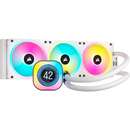 iCUE LINK H150i LCD Liquid CPU Cooler White, water cooling (white)
