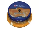 DVD-R 4.7GB 16x Spindle 25 Bucati Argintiu Mat