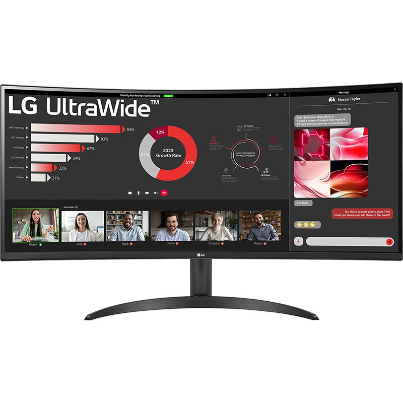 Monitor Led Curbat Ultrawide 34wr50qc-b 34 Inch Wuqhd Va 5ms 100hz Black