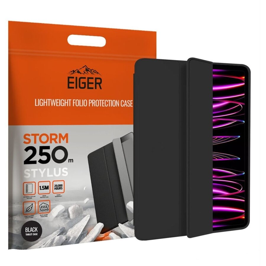Husa tableta Eiger torm 250m Stylus pentru iPad Pro 11 2021 / 2022 Black