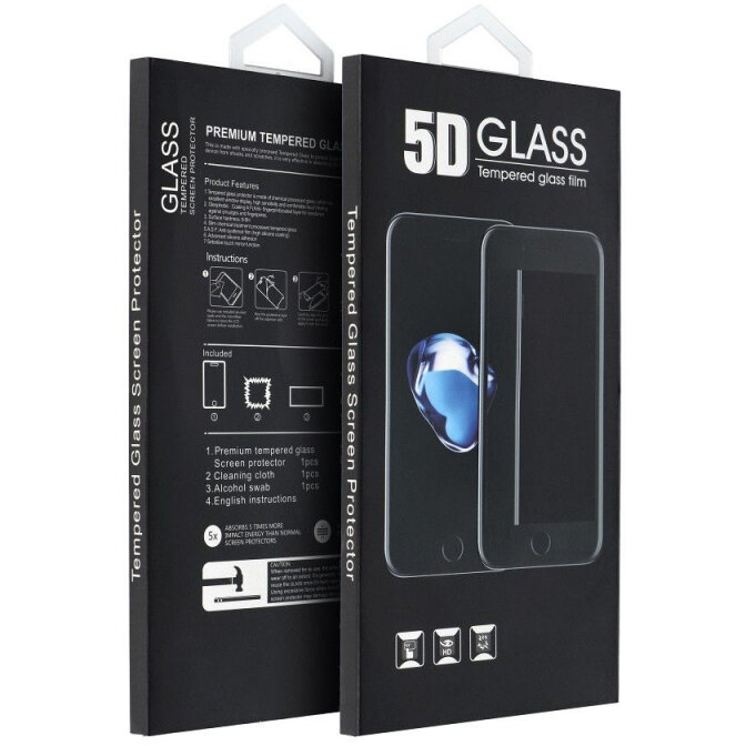 Folie protectie Sticla Securizata Full Glue 5D Neagra pentru Motorola Moto G72 / G52 / G82 / G71s