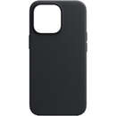 Leather Mag Neagra MagSafe pentru Apple iPhone 15 Plus