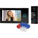 Pentru O Familie Appos Aplicatie Mobil Color Monitor Ultra-Plat LCD 7" Tactil Control Automat Al Portilor Cititor Carduri SD Deschidere Cu Ajutorul Etichetelor De Proximitate Negru