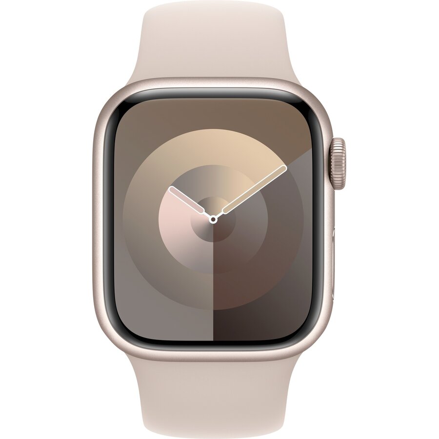 Smartwatch Watch Series 9, Smartwatch (polarstern, Aluminum, 41 Mm, Sport Band, Cellular)