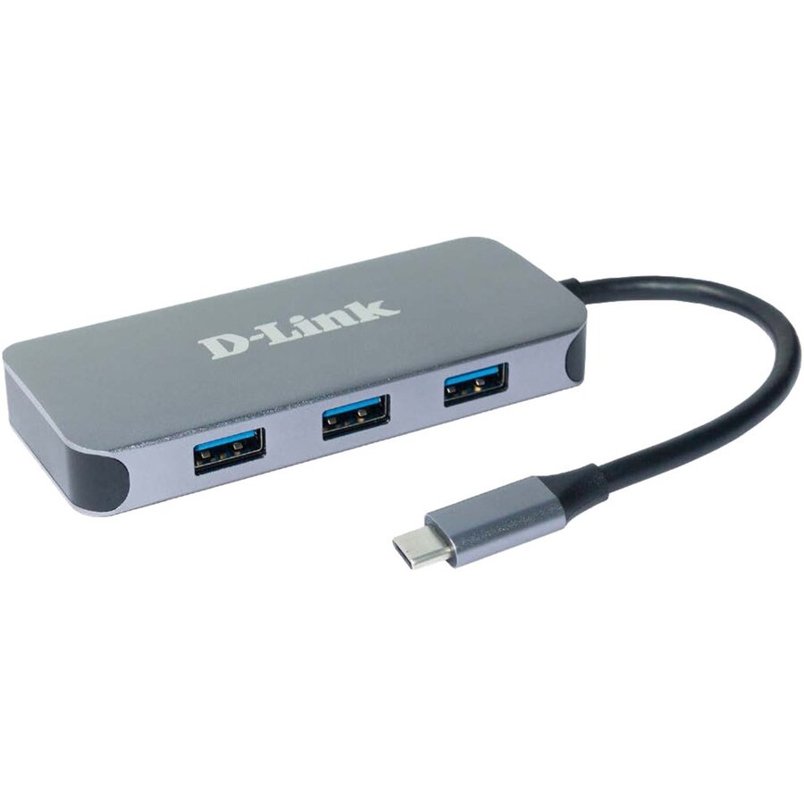 Hub USB DUB-2335, docking station (USB-A, USB-C, HDMI, RJ-45)