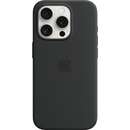 silicone case with MagSafe, mobile phone case (black, iPhone 15 Pro)