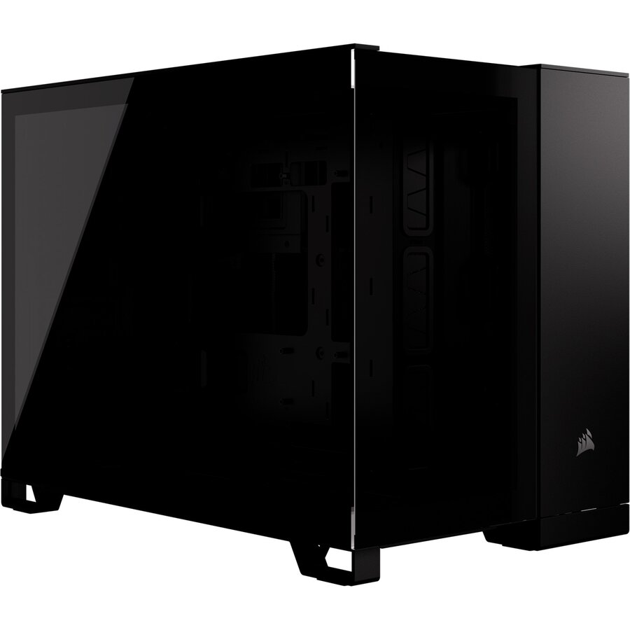 2500X, tower case (black, tempered glass)