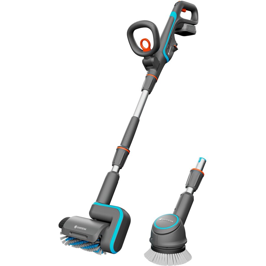 cordless multi-cleaner AquaBrush Universal 18V P4A, hard floor cleaner (grey/turquoise, Li-Ion battery 2.5Ah P4A, POWER FOR ALL ALLIANCE)