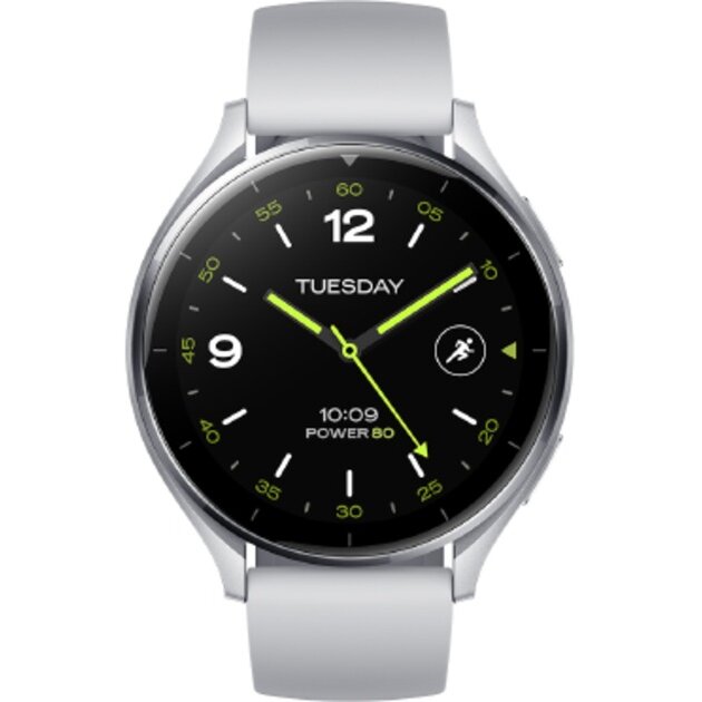 Smartwatch Watch 2 Sliver Case With grey TPU Strap