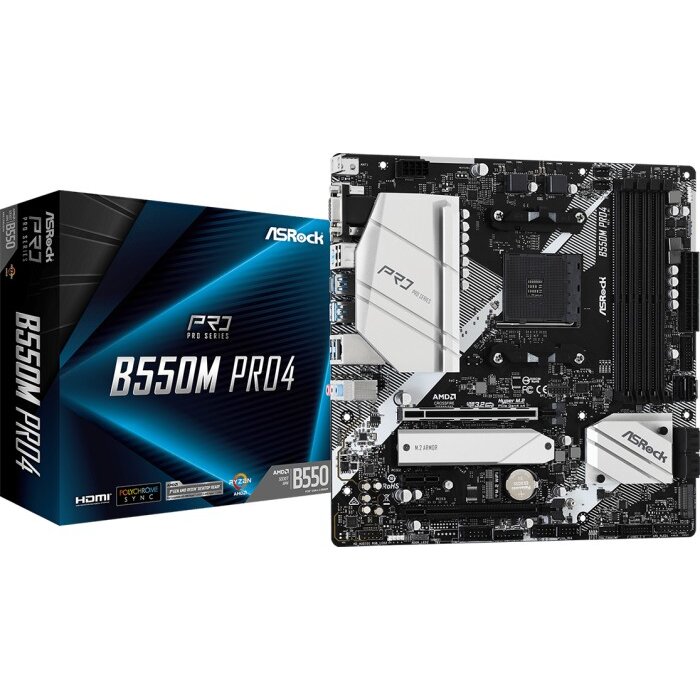 Placa De Baza Asrock B550M Pro4 Socket AM4 — imaginea 5