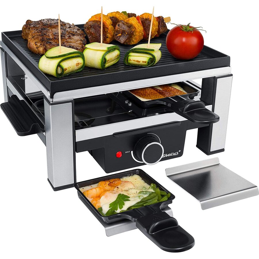 cast raclette RC 104 (black / stainless steel)