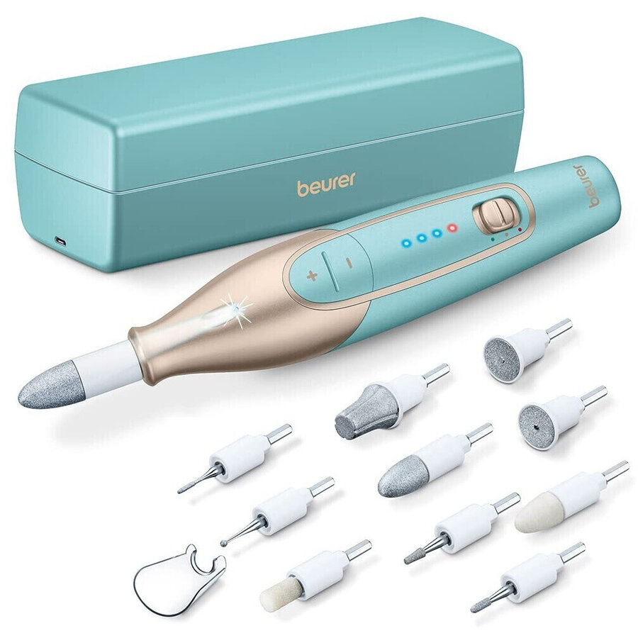 MP 84 manicure/pedicure set, nail care (turquoise/gold)
