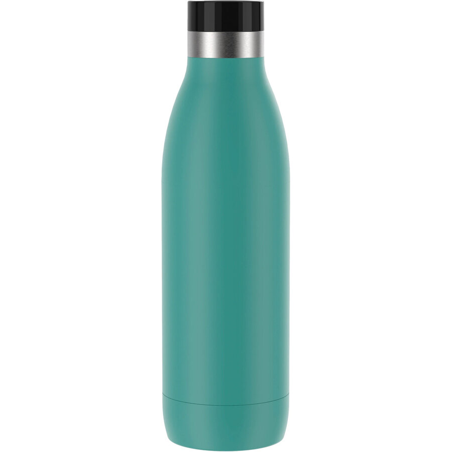 Bludrop Color insulated drinking bottle 0.7 liters, thermos bottle (petrol, stainless steel)
