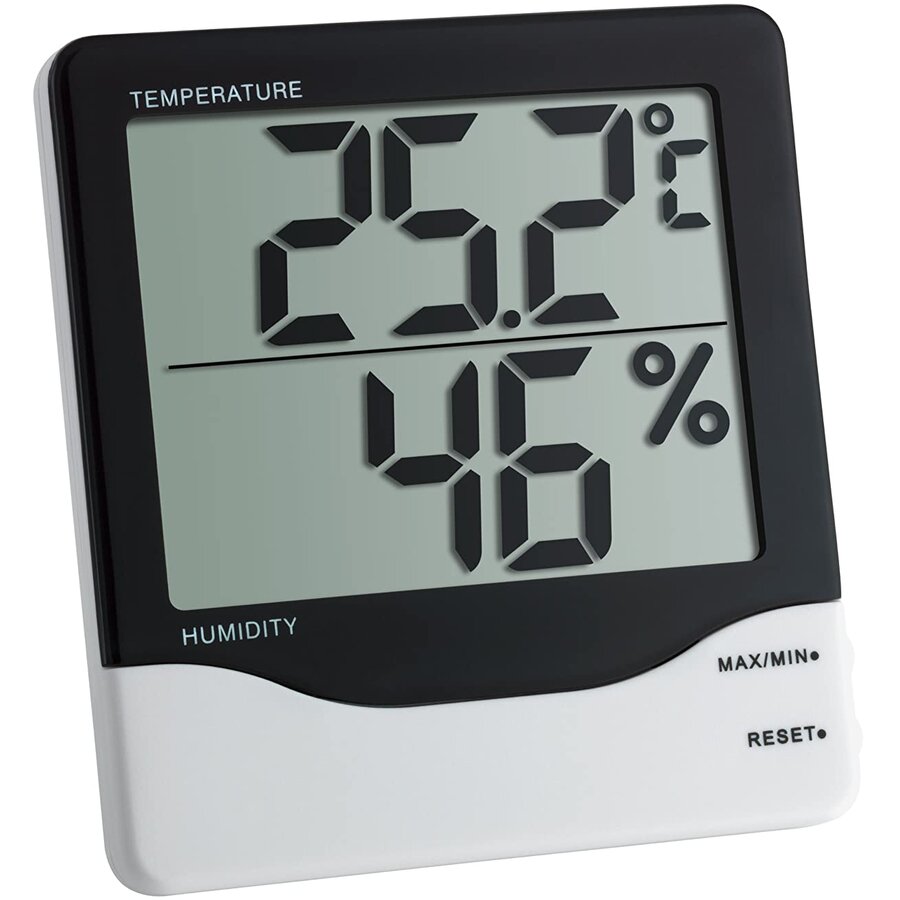 Digital thermo-hygrometer 30.5002, thermometer (black/white)