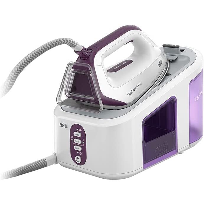 CareStyle 3 Pro IS 3155 VI, steam ironing station (white/purple)