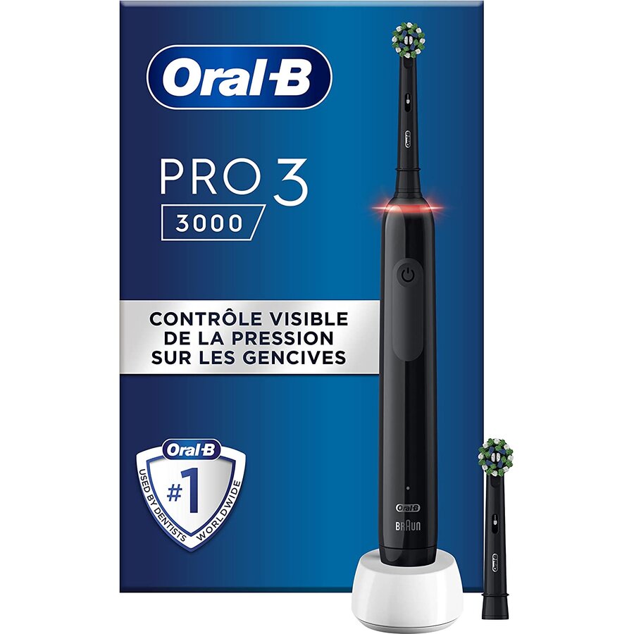 Oral-B Pro 3 3000 CrossAction black Edition electric toothbrush (black)