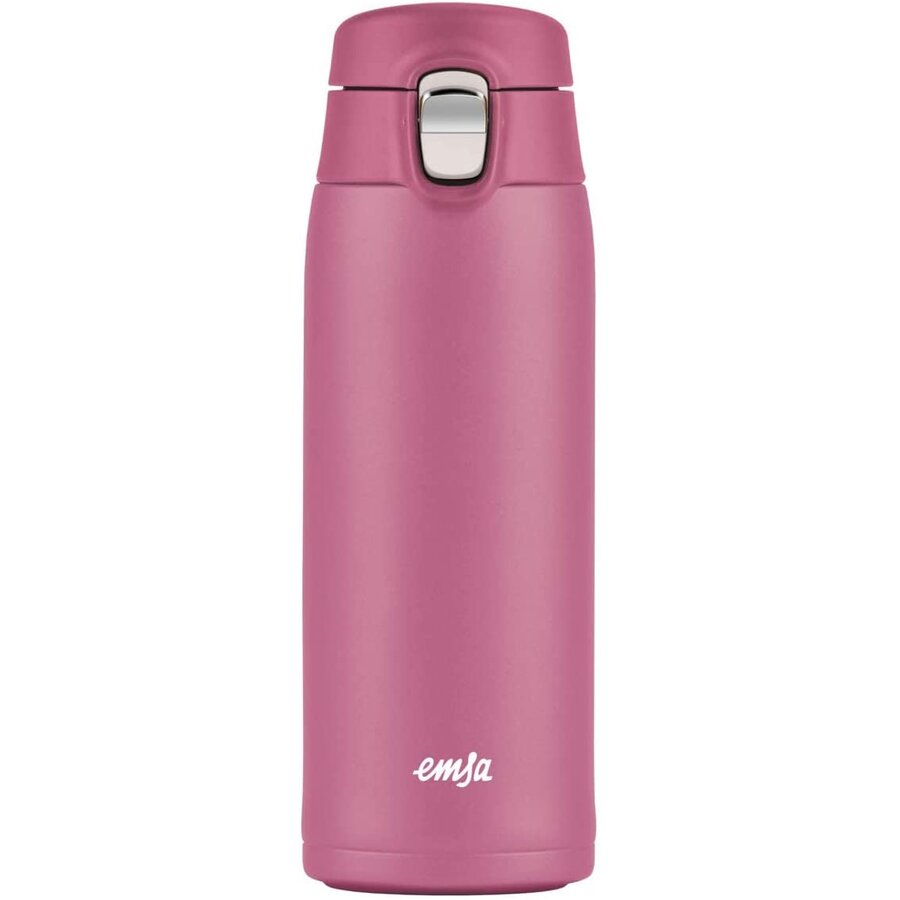 TRAVEL MUG light thermal mug 0.4 liters (pink, flip lid)