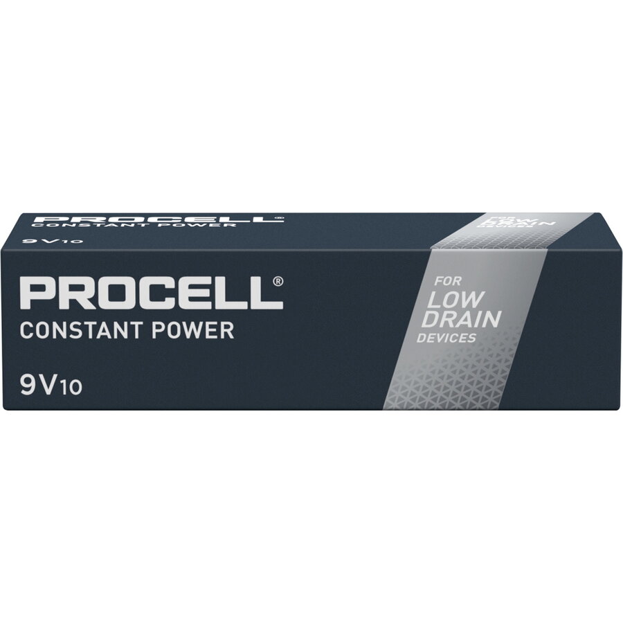 Procell Alkaline Constant Power 9V, battery (10 pieces, E block (9 volt block))