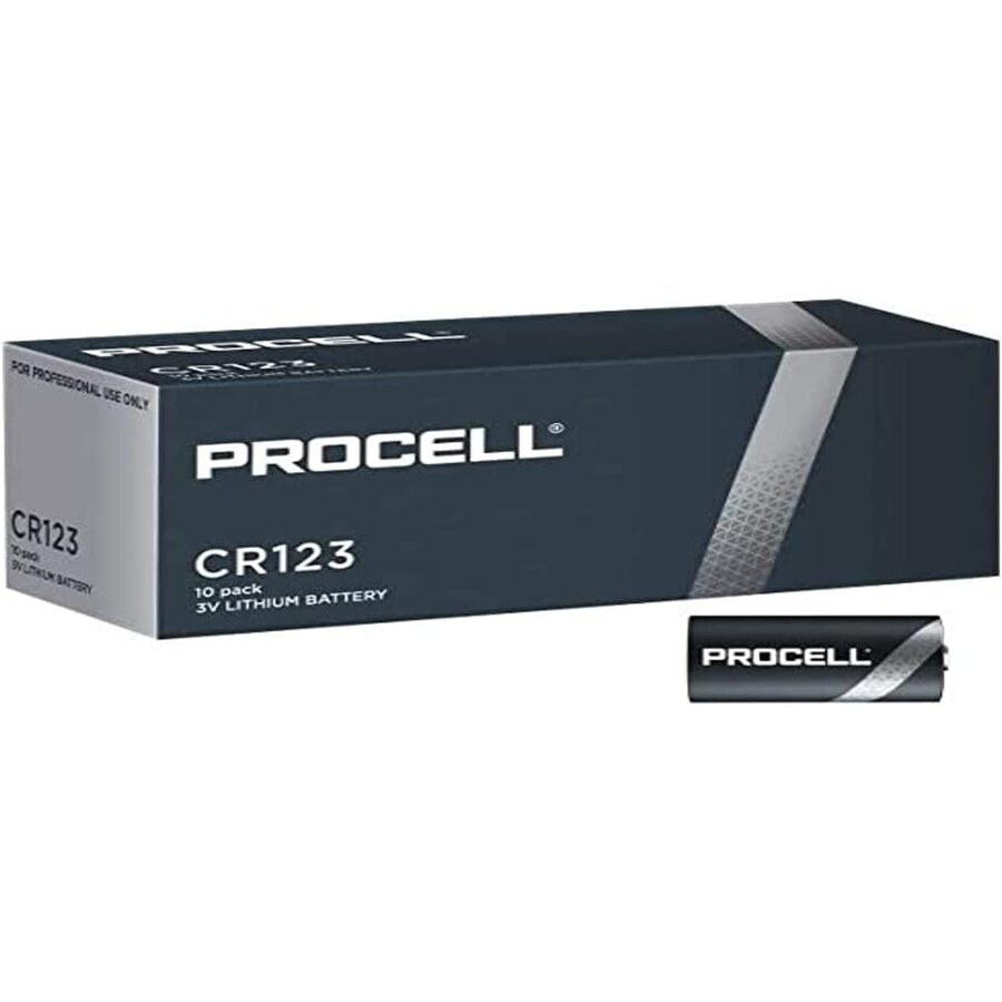 Procell High Power Lithium Photo, Battery (10 Pieces, Cr123a)