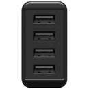 4-way USB charger (30W) black (black)