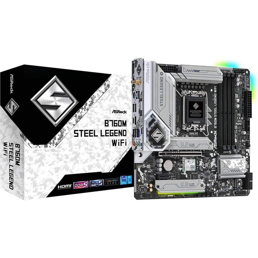 Placa de baza B760M Steel Legend WiFi - 1700